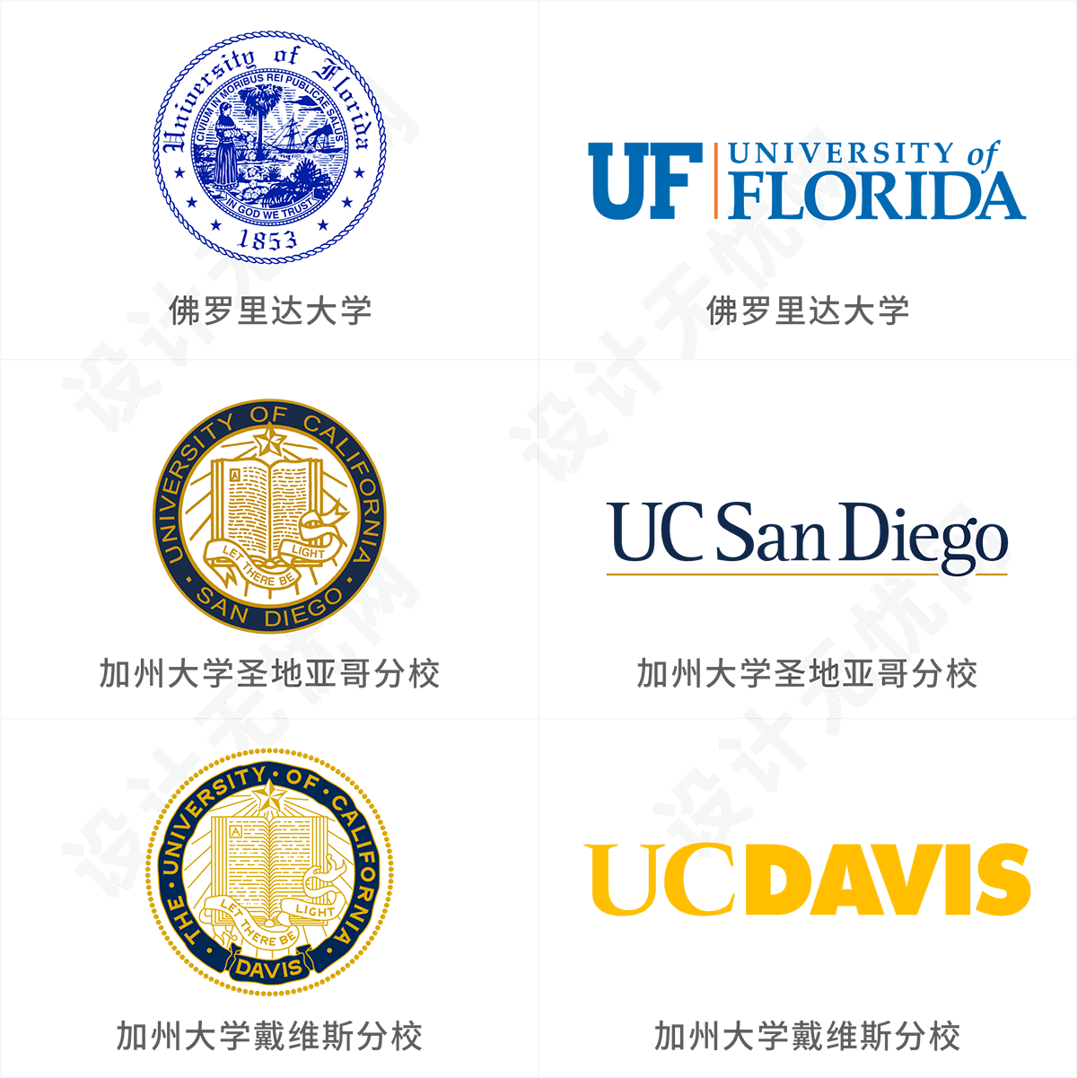 美国大学Top30校徽logo矢量素材免抠高清图Ai,PNG源文件