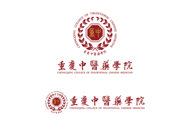 重庆中医药学院校徽logo矢量标志素材