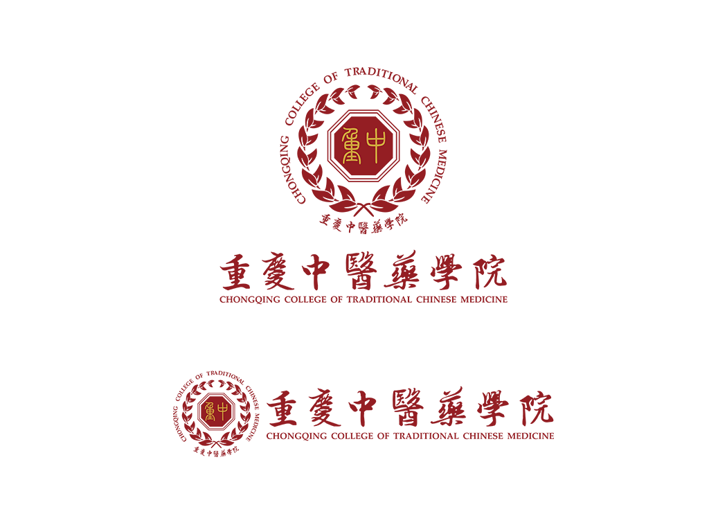 重庆中医药学院校徽logo矢量标志素材