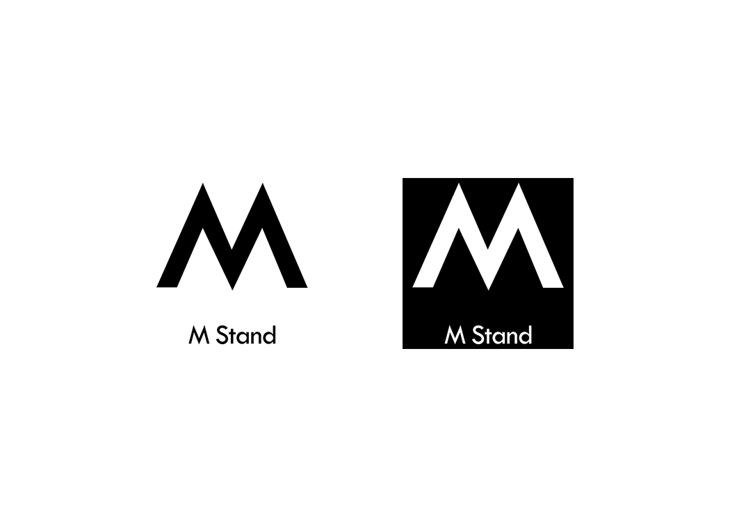 M stand咖啡logo矢量标志素材