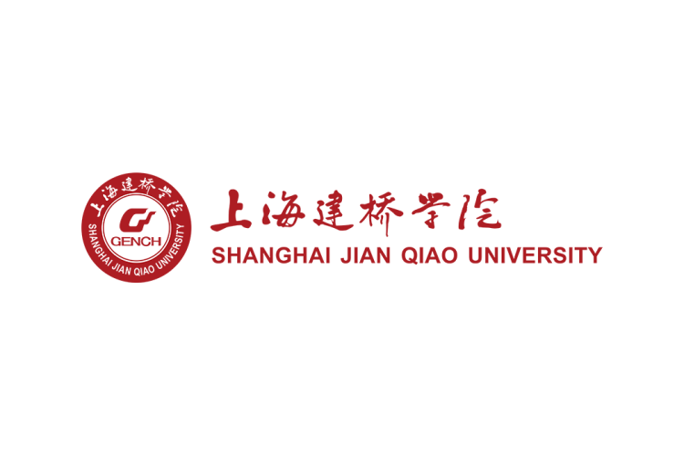 上海建桥学院校徽logo矢量标志素材