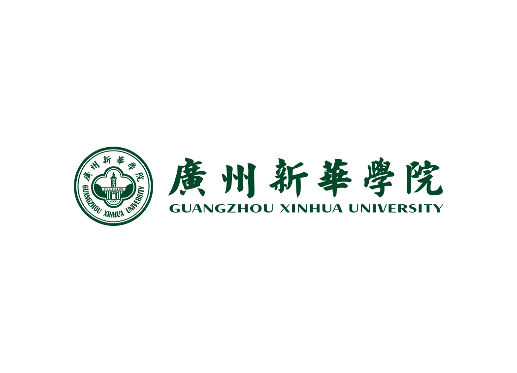 广州新华学院校徽logo矢量标志素材